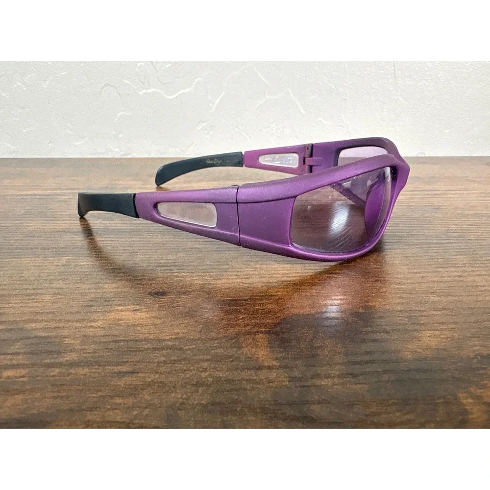 Panama Jack Purple Wrap Sunglasses Sport Shield Y2K Ventilated Frame 11611